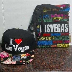"I Love LasVegas Hat" and "Las Vegas" Purse...NEW
